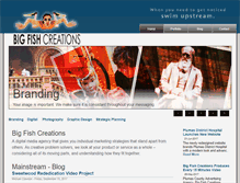 Tablet Screenshot of bigfishcreations.com